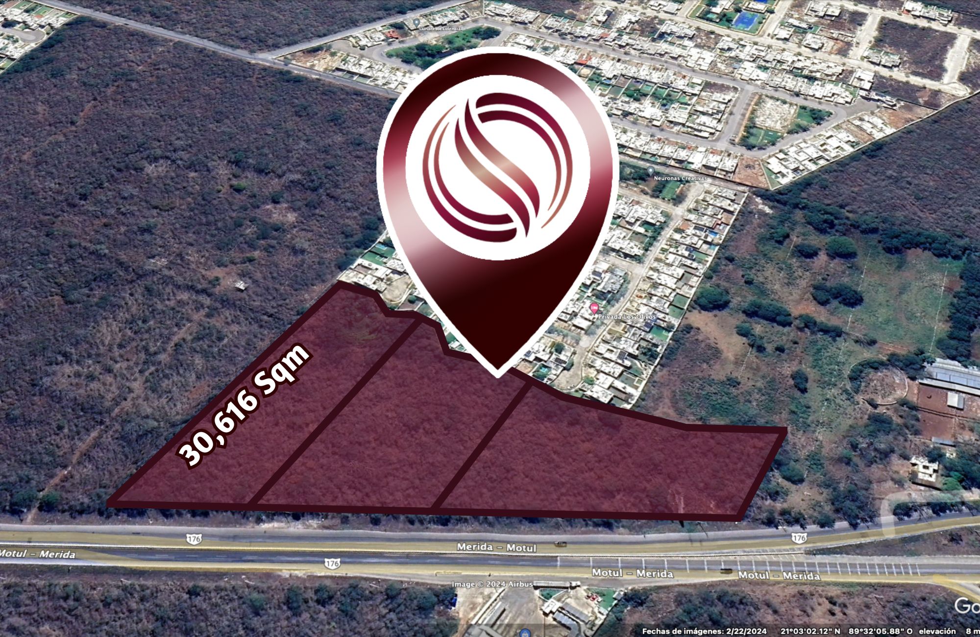 29 hect&aacute;reas en venta, en zona de crecimiento en Conkal, M&eacute;rida.