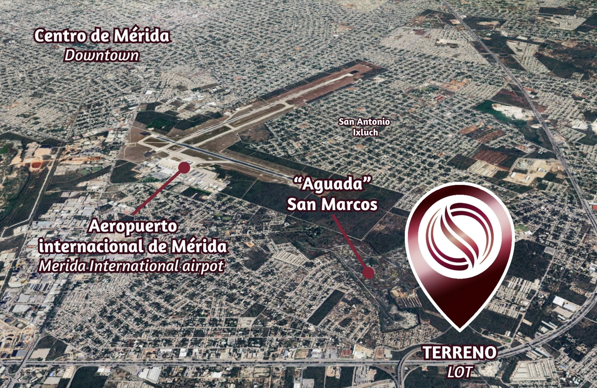 Terreno de 44,565 m2 en venta para uso comercial, al sur de M&eacute;rida.