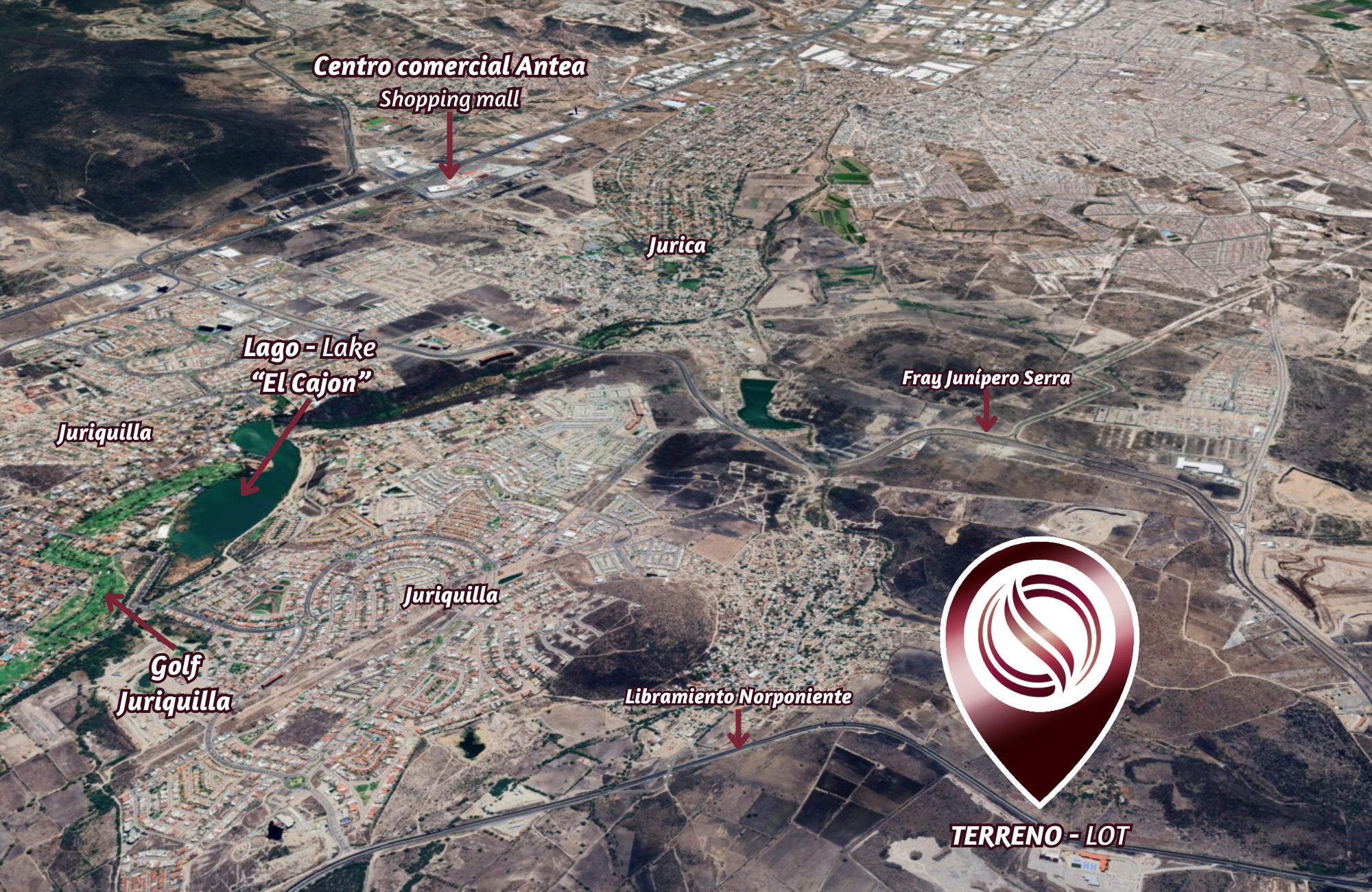 Macrolote uso mixto de 1,230 m2 en venta, en la entrada de Juriquilla.