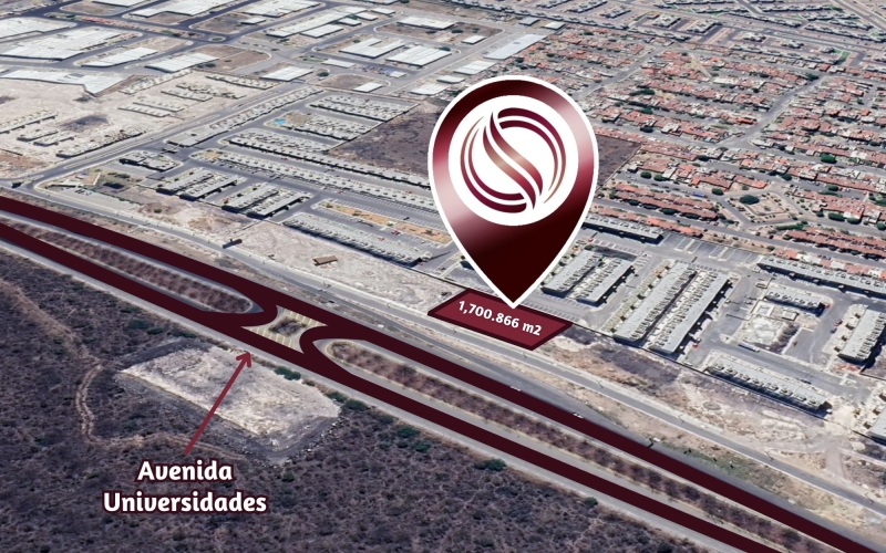 Lote comercial de 1,701 m2 sobre av. Universidades, venta, El Marqu&eacute;s, Quer&eacute;taro.