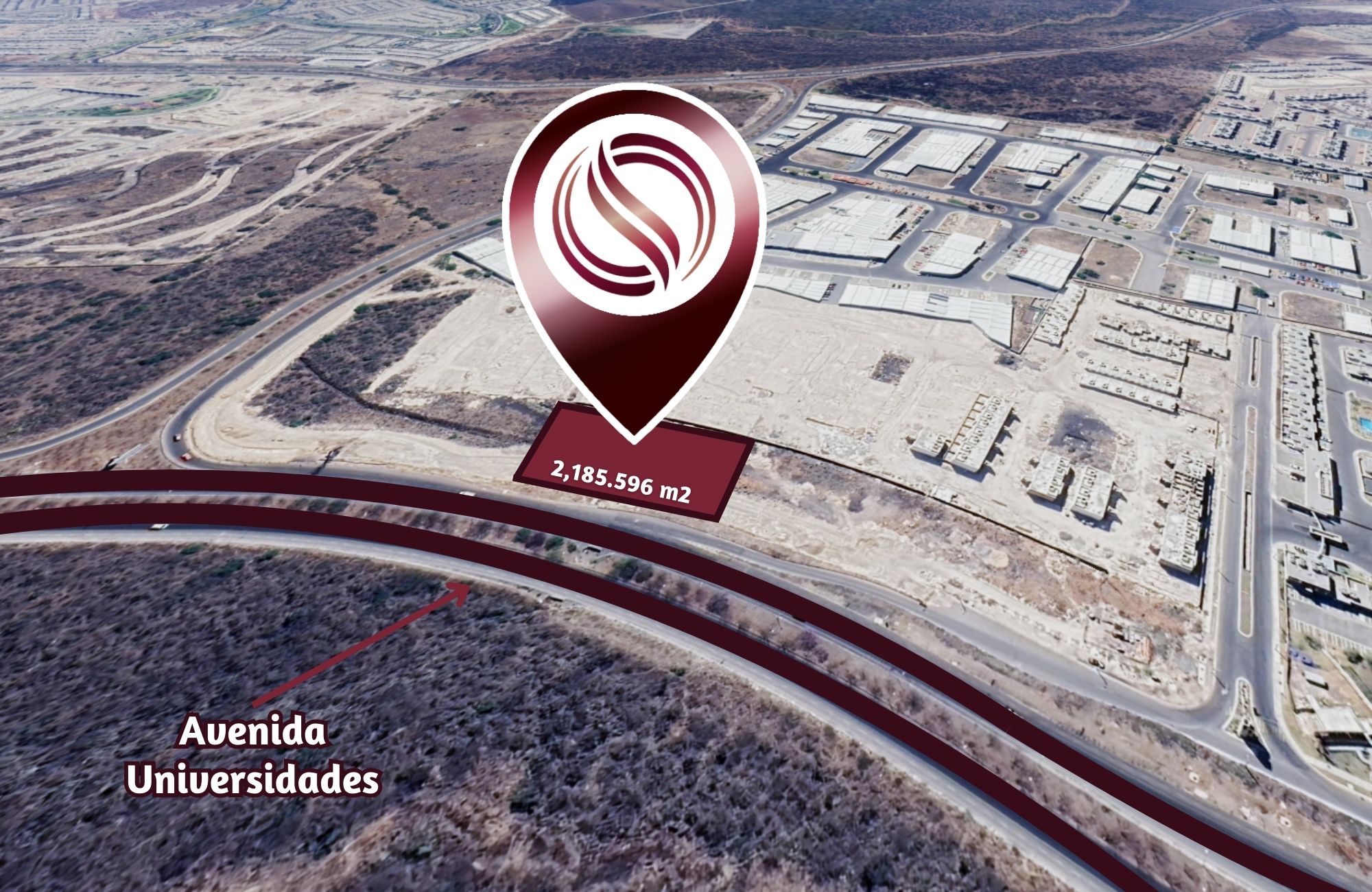 Lote comercial de 2,009 m2 sobre av. Universidades, venta, El Marqu&eacute;s, Quer&eacute;taro.