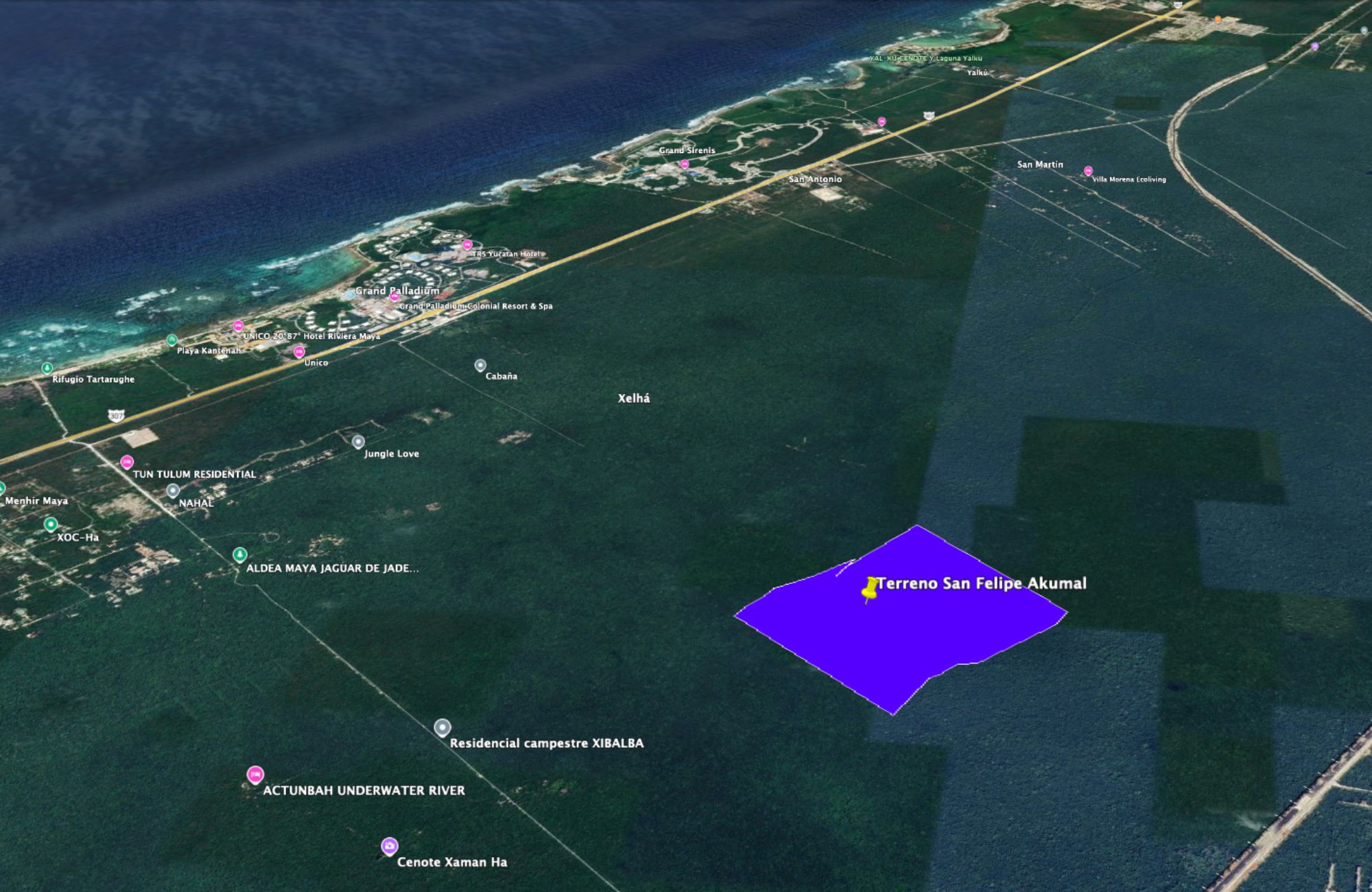 Macro-Lot 39 Ha for Sale in Akumal, Tulum