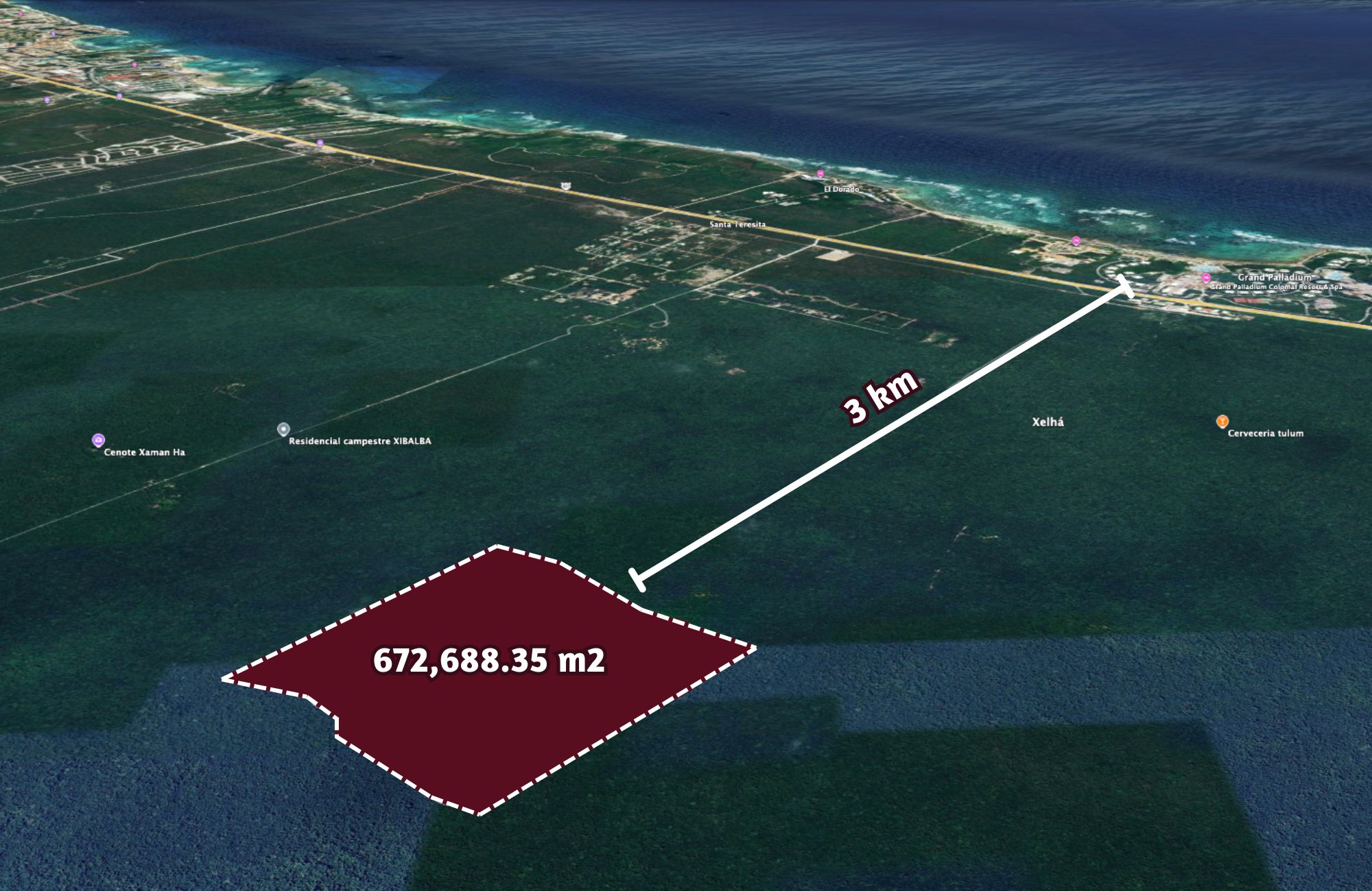 Macro-Lot 39 Ha for Sale in Akumal, Tulum