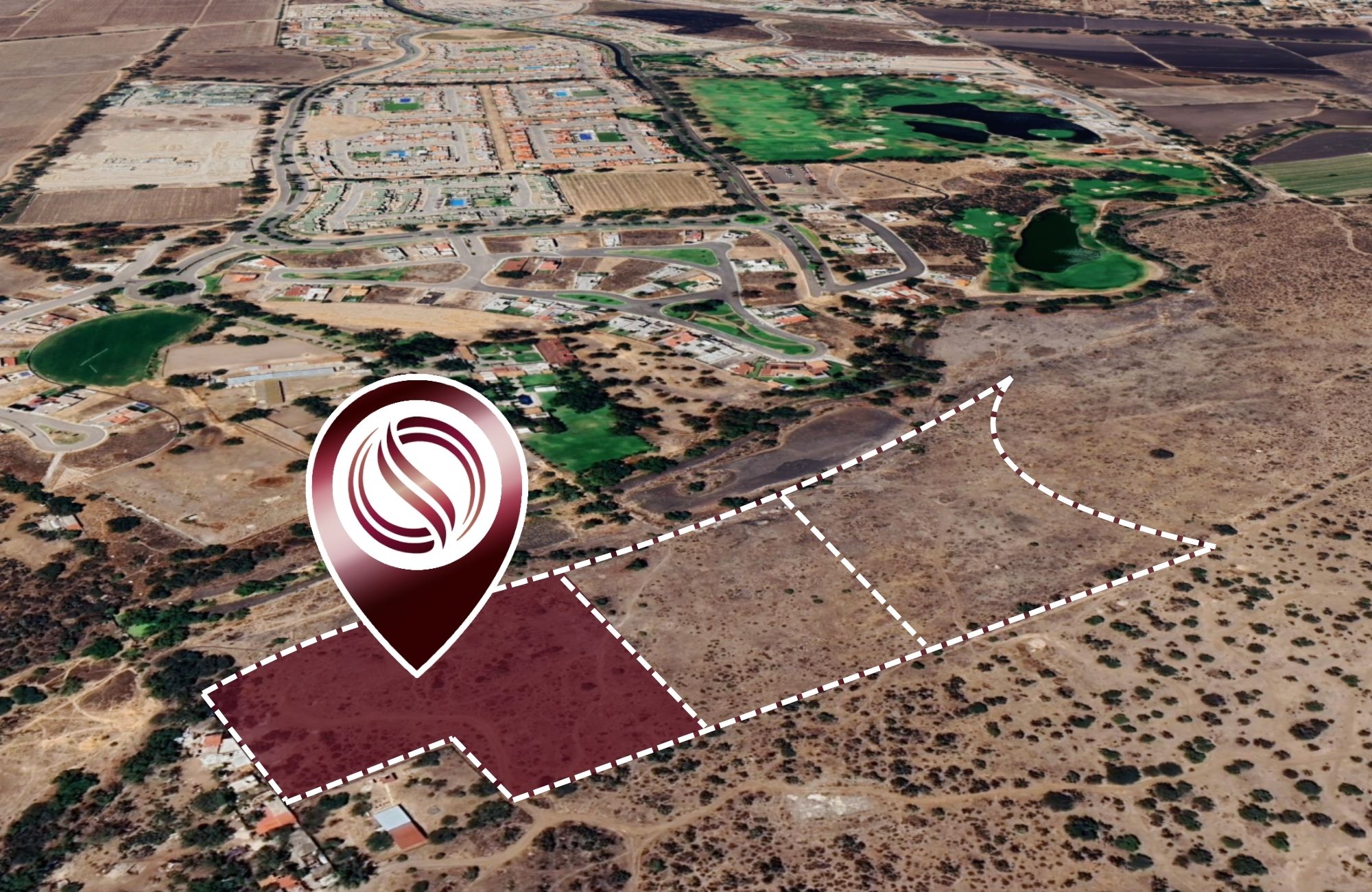 Lote de 18,818 m&sup2; en comunidad cerrada con campo de golf, en venta, San Miguel de Allende.