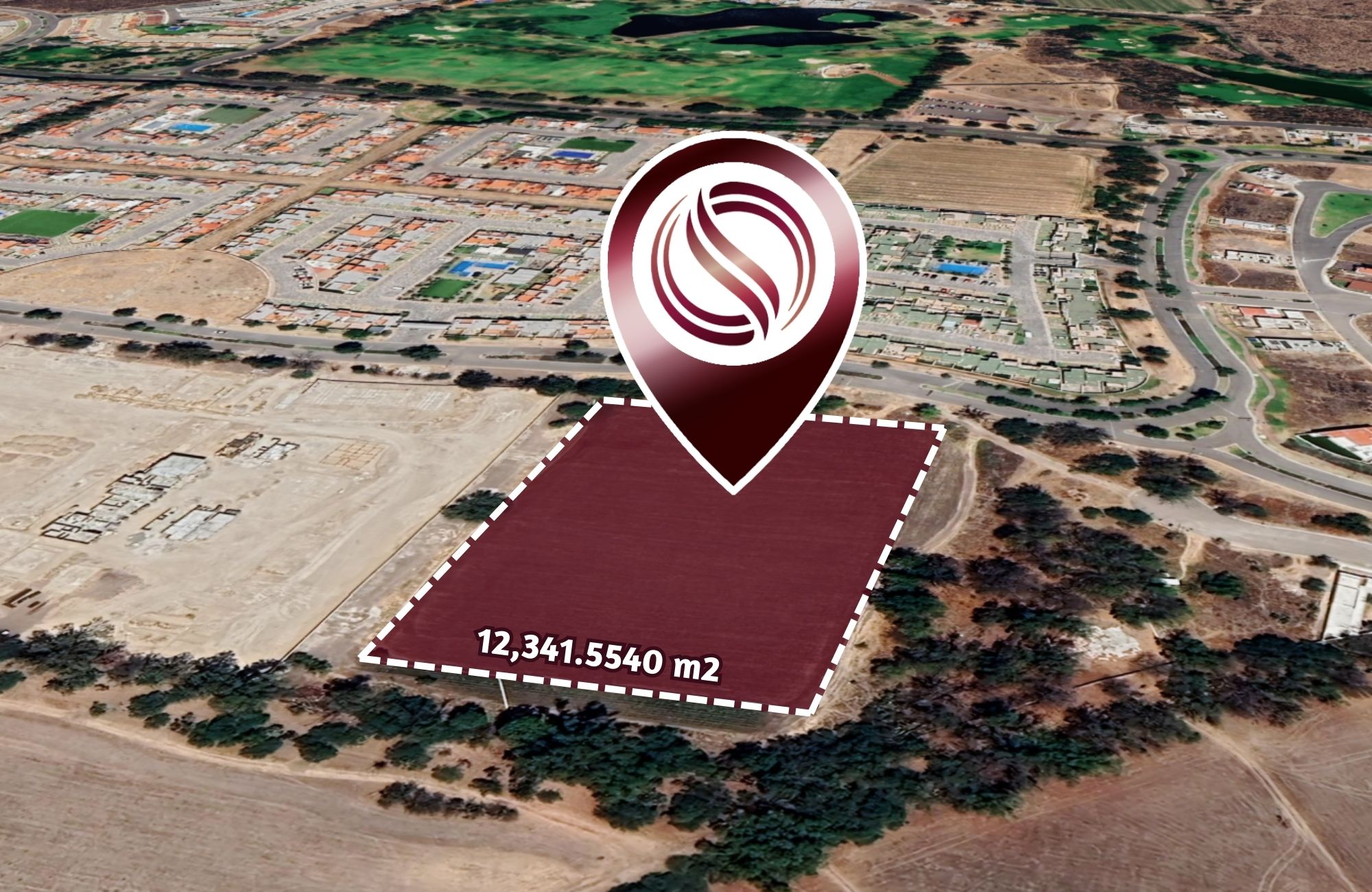 Lote de 12,049 m&sup2; en comunidad cerrada con campo de golf, en venta, San Miguel de Allende.