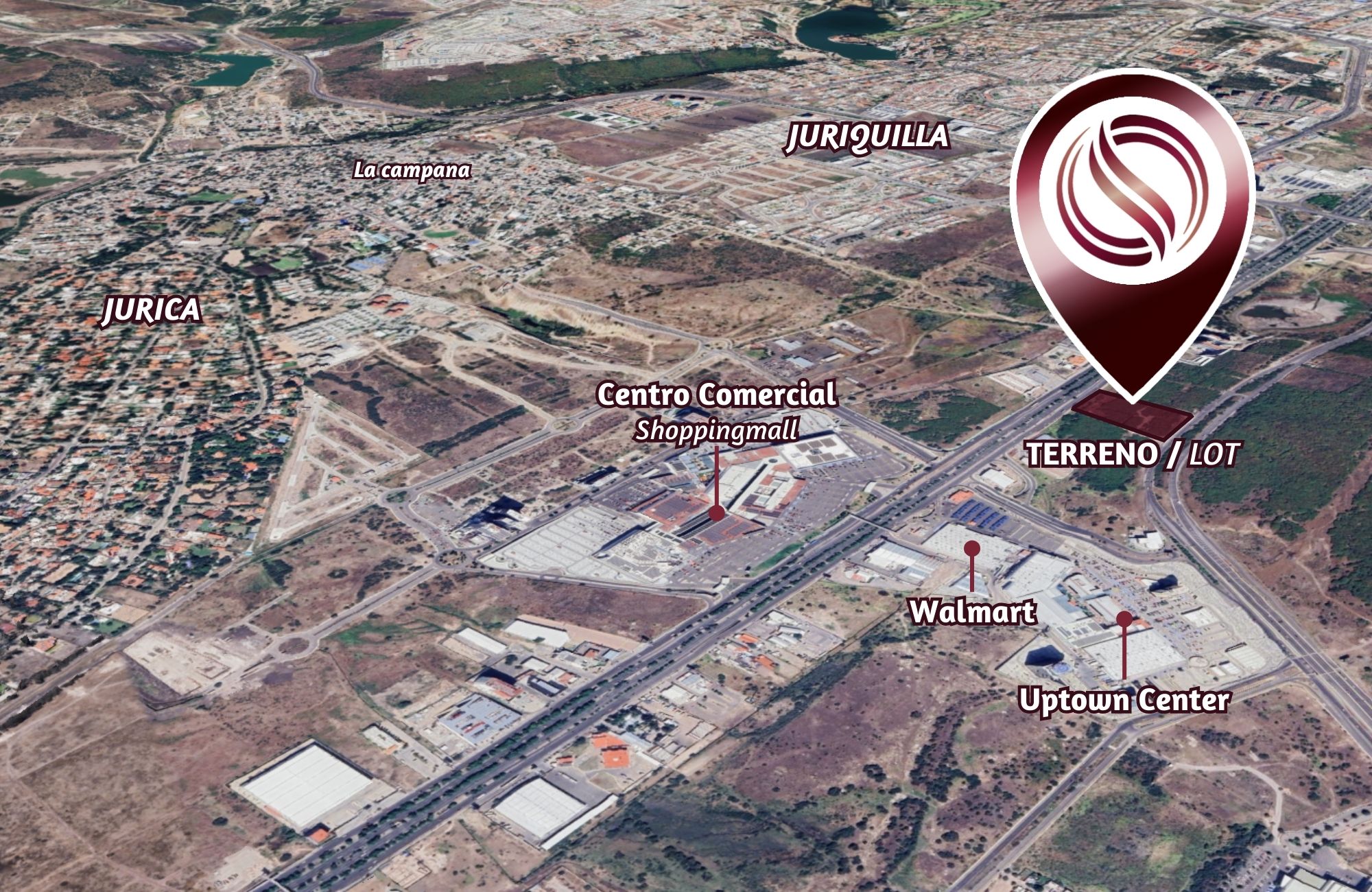 2 Hectareas en venta, sobre av. Paseo de la Rep&uacute;blica, en Juriquilla, Quer&eacute;taro