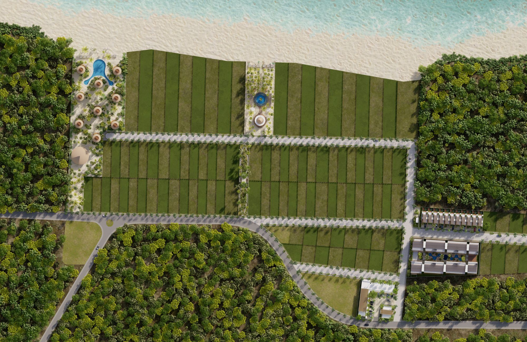 Terreno uso de suelo Residencial con club de playa en venta, Chuburn&aacute;, M&eacute;rida