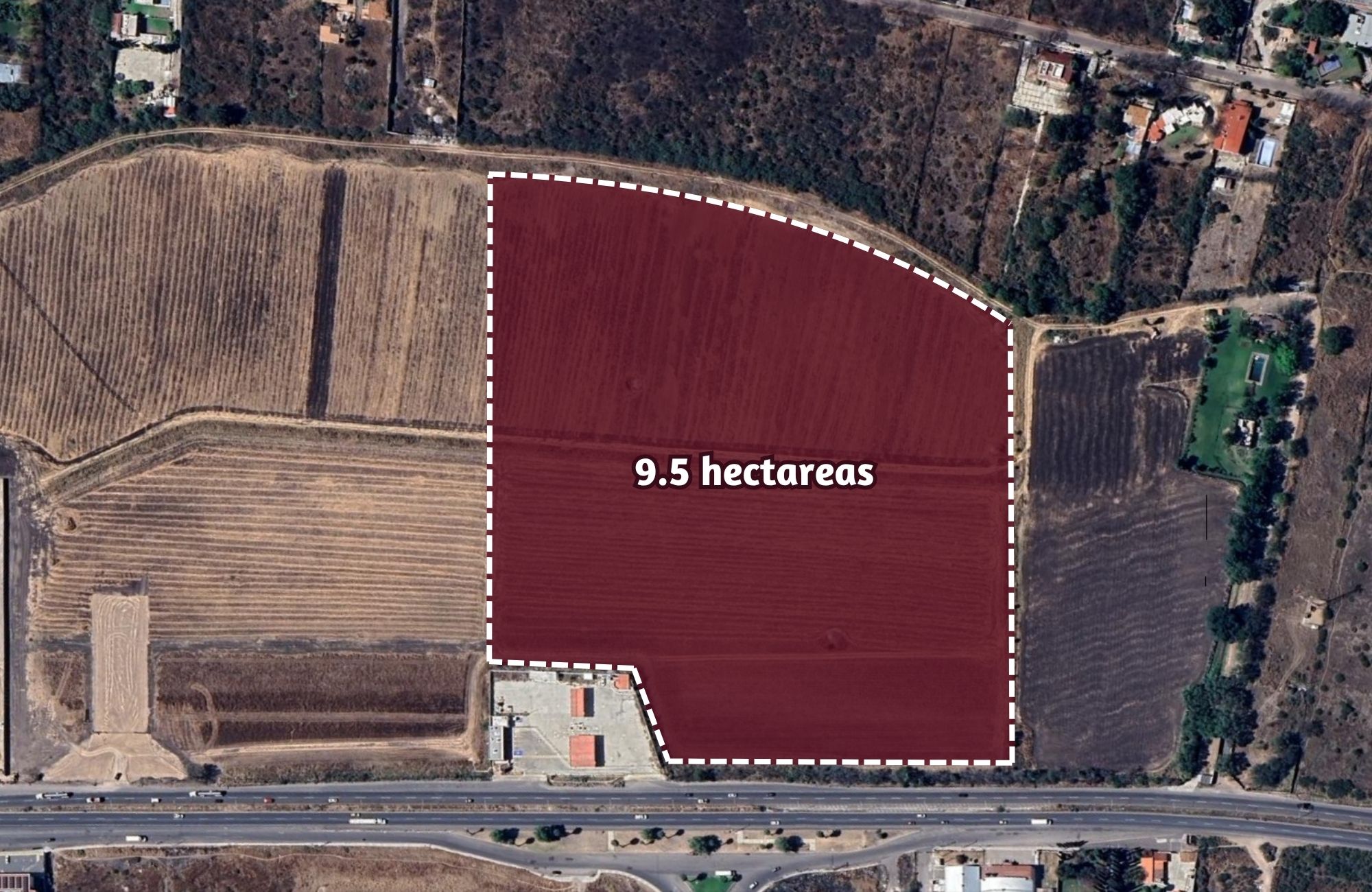 9.5 hect&aacute;reas con frente al libramiento Surponiente, en venta, Quer&eacute;taro