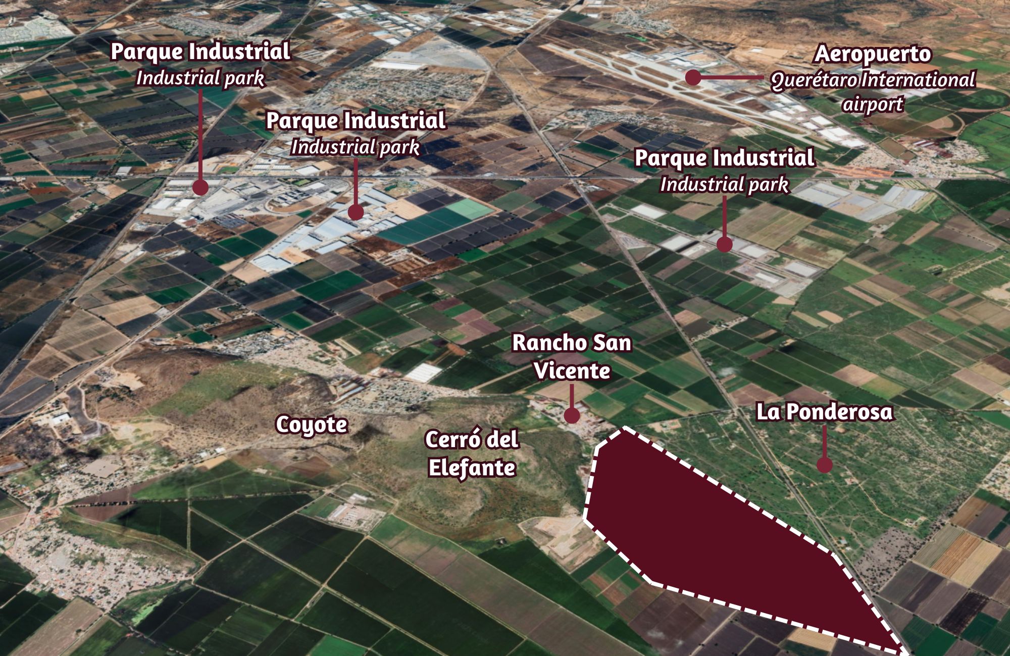 Lote Agricola a un costado del Cerro del Elefante, en venta, La Ponderosa, Quer&eacute;taro