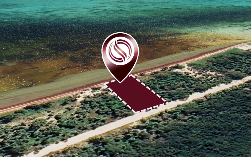 Oceanfront lot with 25 Meters of Frontage for Sale in Mahahual