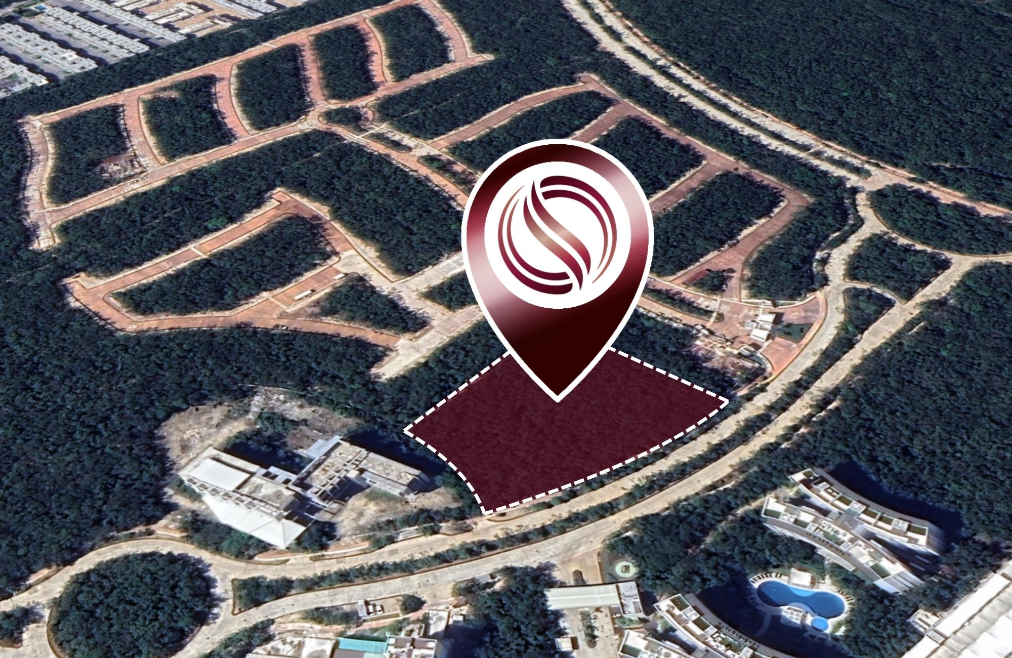 Terreno multifamiliar en Comunidad privada, en venta Playa del Carmen.