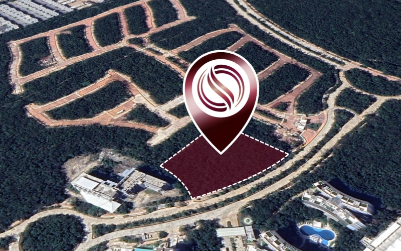 Terreno multifamiliar en Comunidad privada, en venta Playa del Carmen.