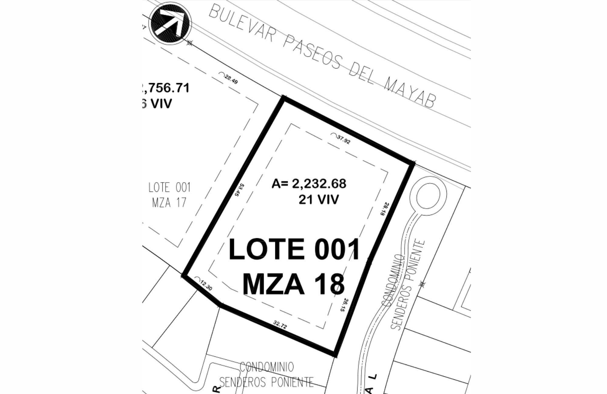 Macrolote dentro de un exclusivo residencial con amenidades, en venta&nbsp;