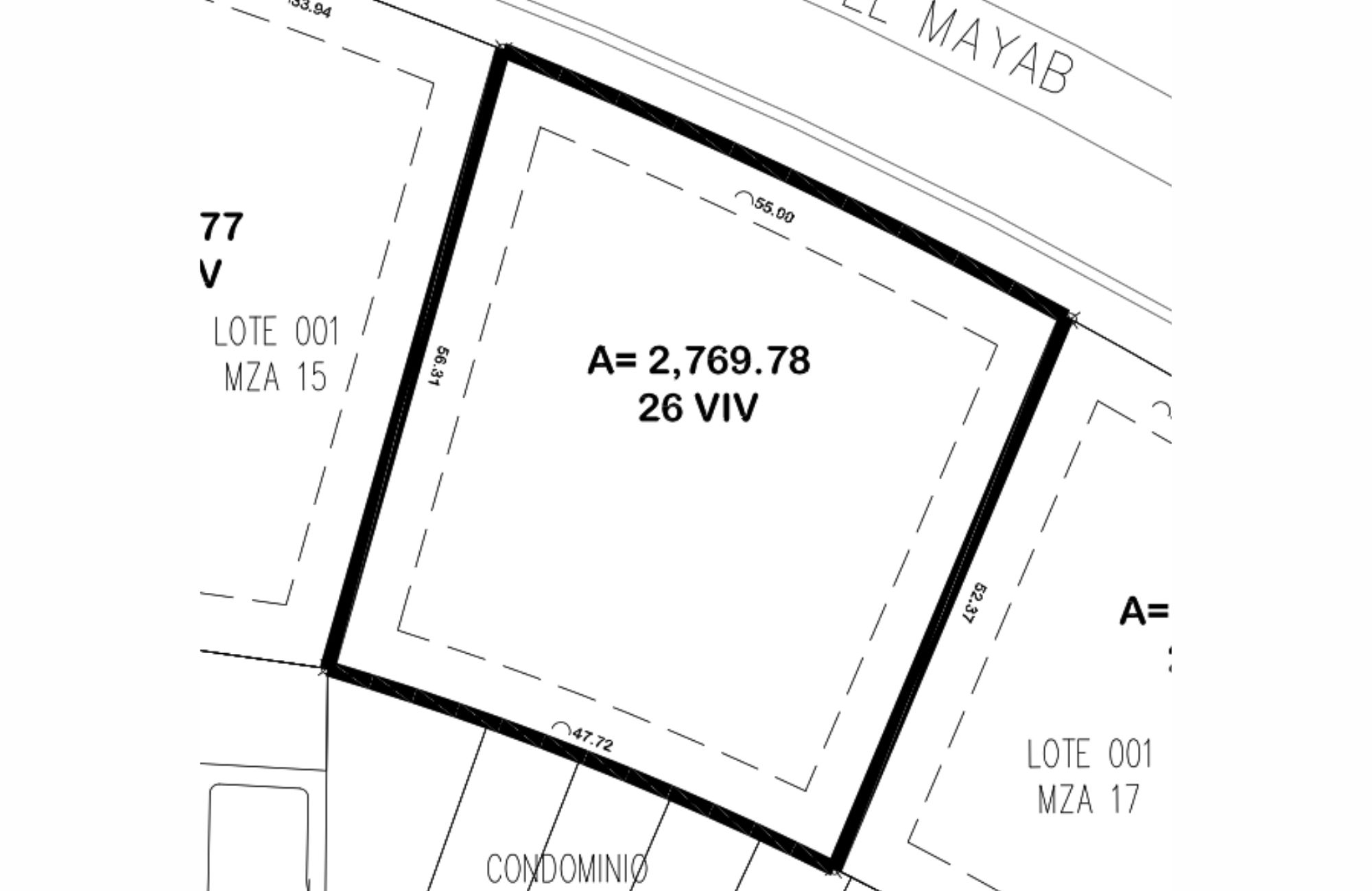 Lote multifamiliar en Comunidad privada, en venta Playa del Carmen.