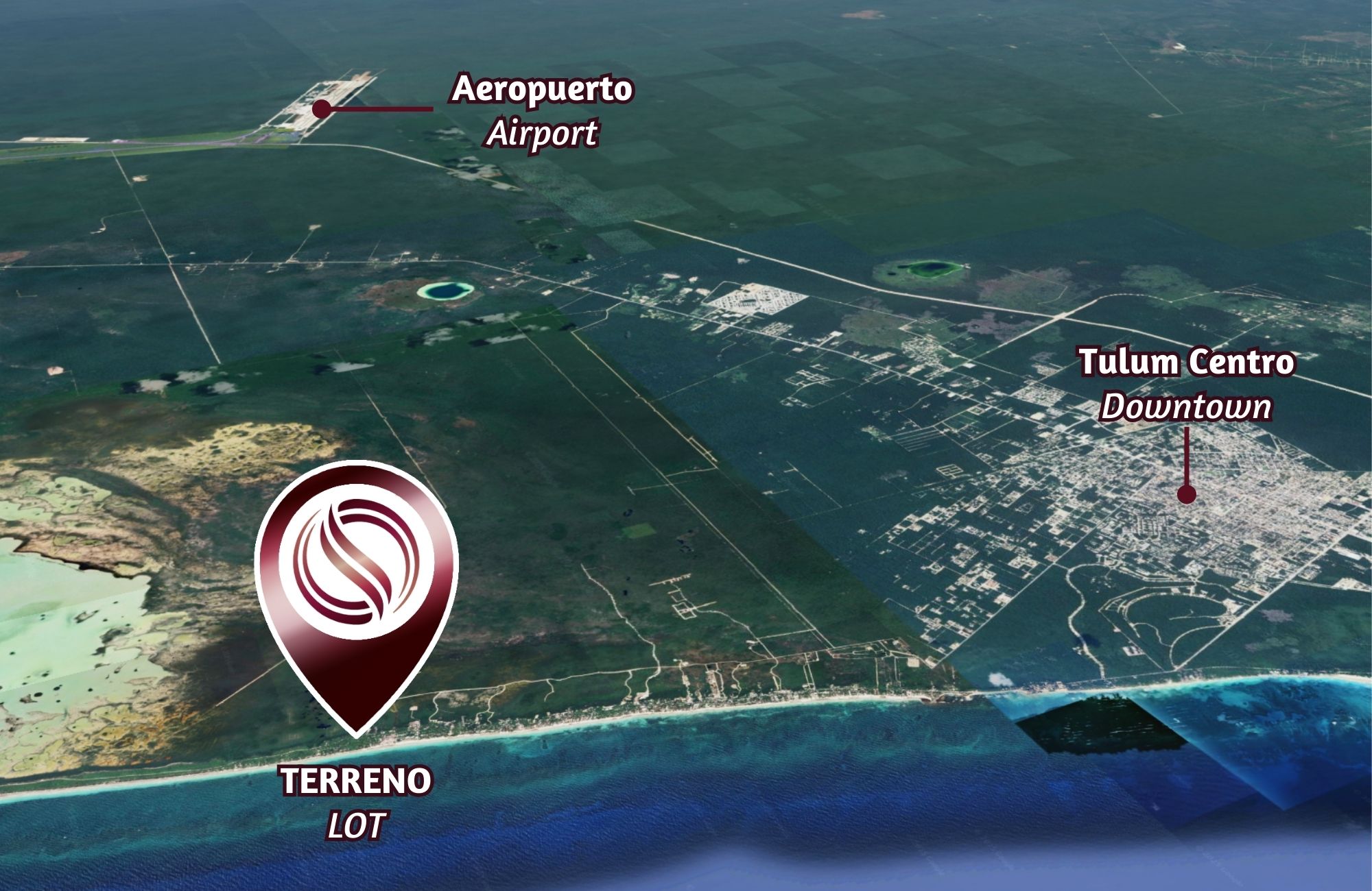 Hotel land, in Tulum, private community near the sea and the hotel zone. green areas outdoor ameniti