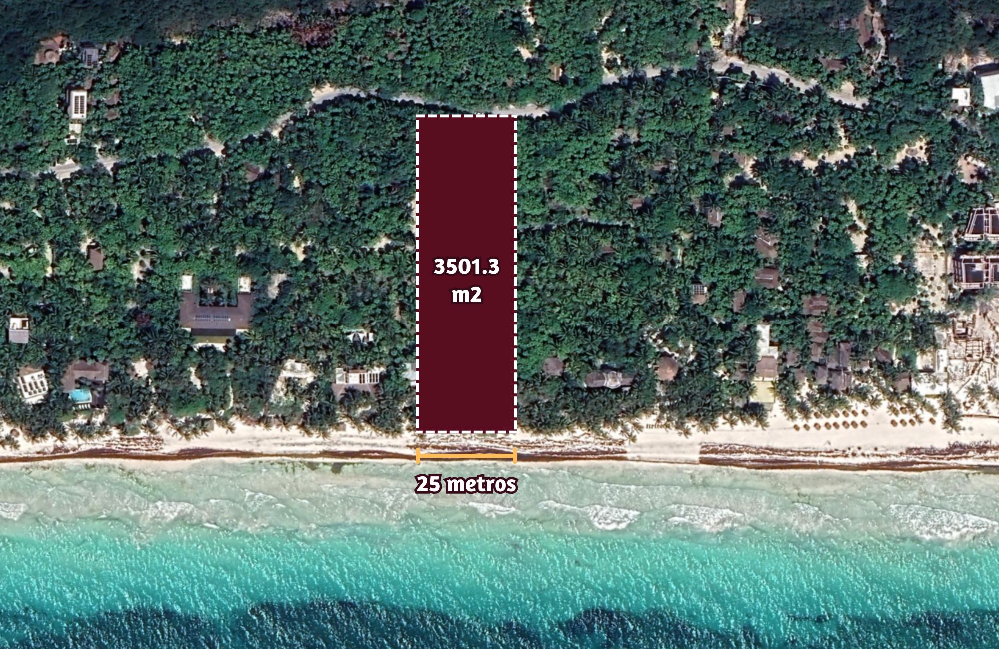 Hotel land, in Tulum, private community near the sea and the hotel zone. green areas outdoor ameniti