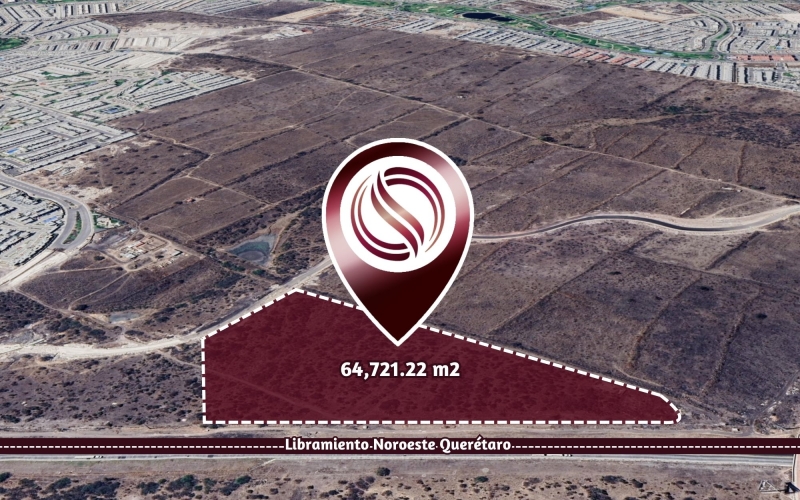 Macrolote de&nbsp; 64,721 m2 en comunidad cerrada, en venta, El Marqu&eacute;s, Quer&eacute;taro