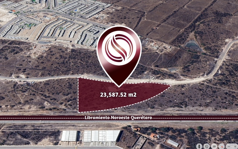 Macrolote de&nbsp; 23,588 m2 en comunidad cerrada, en venta, El Marqu&eacute;s, Quer&eacute;taro