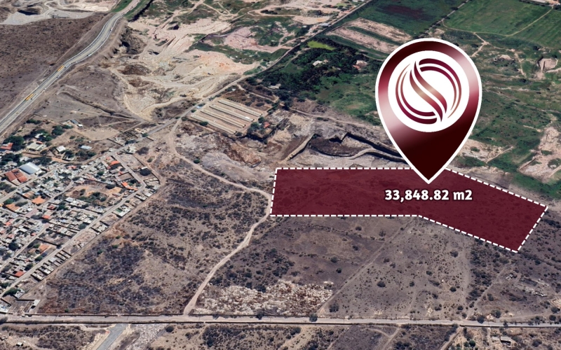 Macrolote de 33,849 m2 en comunidad cerrada, en venta, El Marqu&eacute;s, Quer&eacute;taro