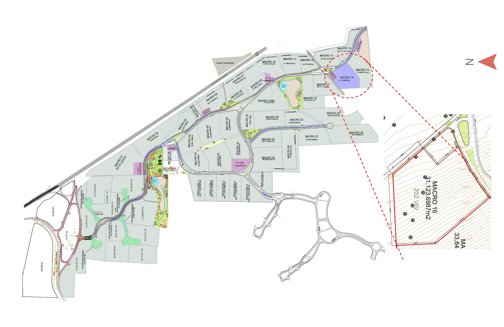 Macrolote de&nbsp; 23,588 m2 en comunidad cerrada, en venta, El Marqu&eacute;s, Quer&eacute;taro