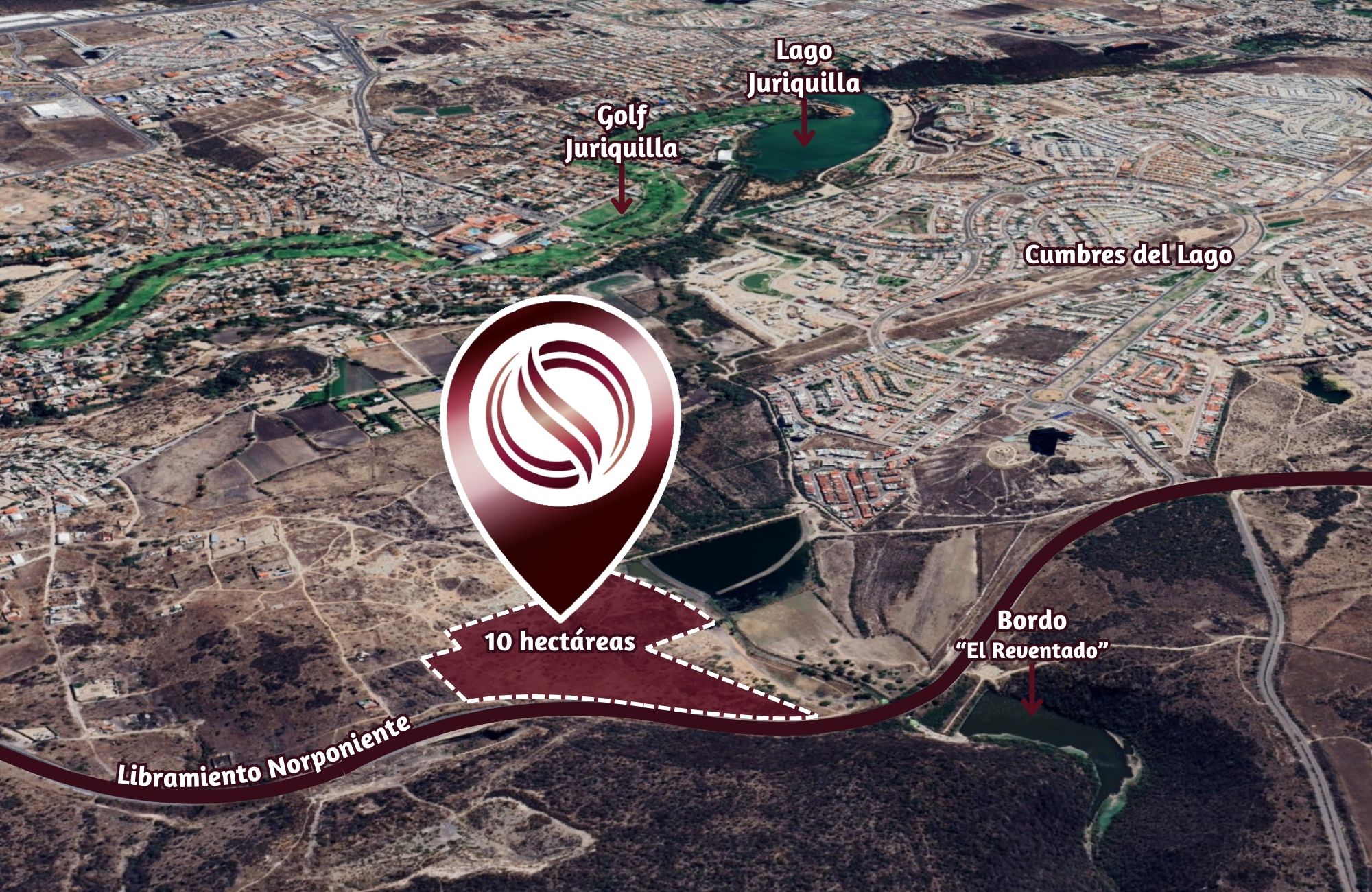 Lote comercial 10 ha Frente al Libramiento Norponiente, Juriquilla, Queretaro