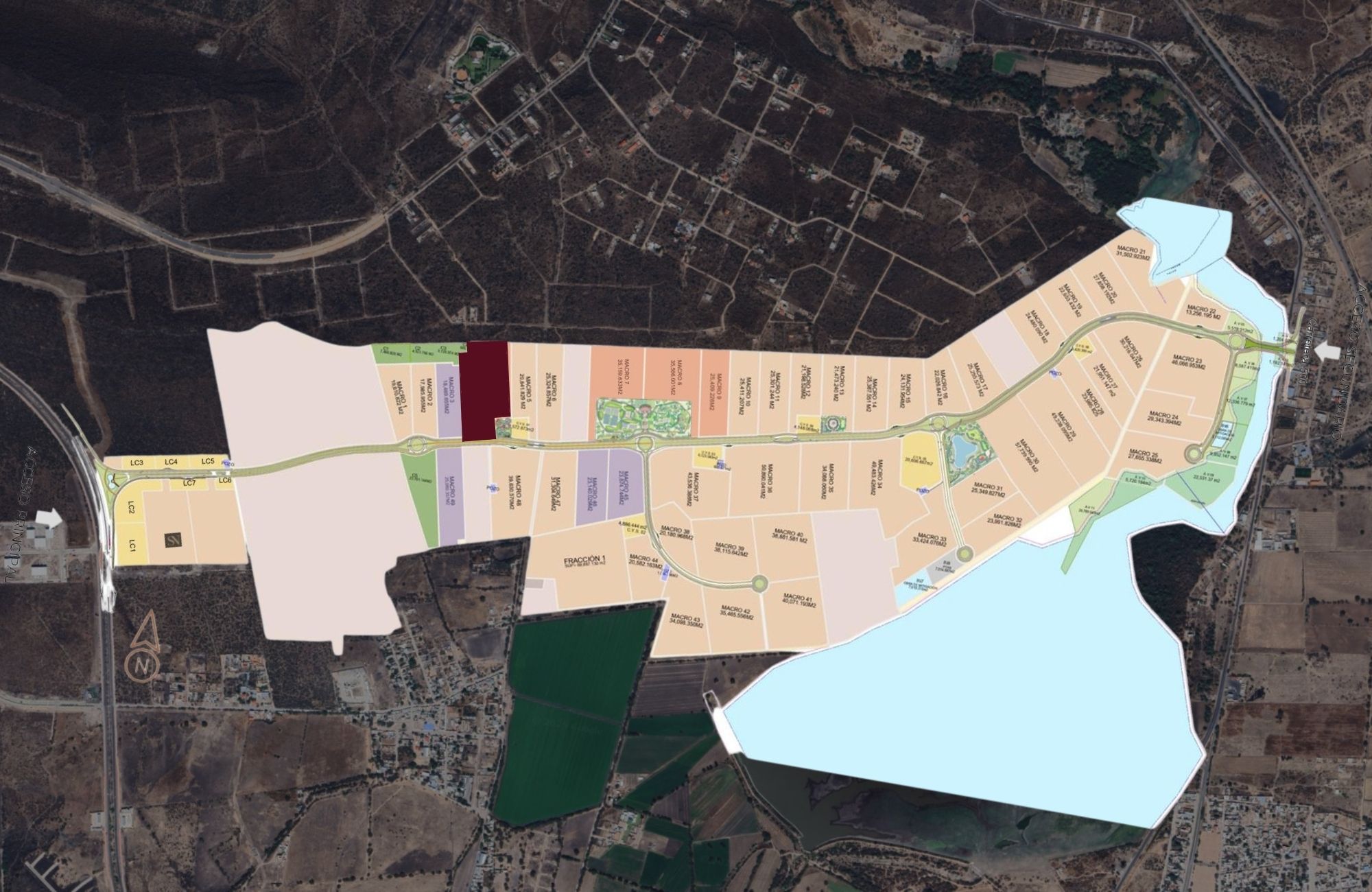 Lote multifamiliar en comunidad de lujo con golf, venta, El Marqu&eacute;s, Quer&eacute;taro