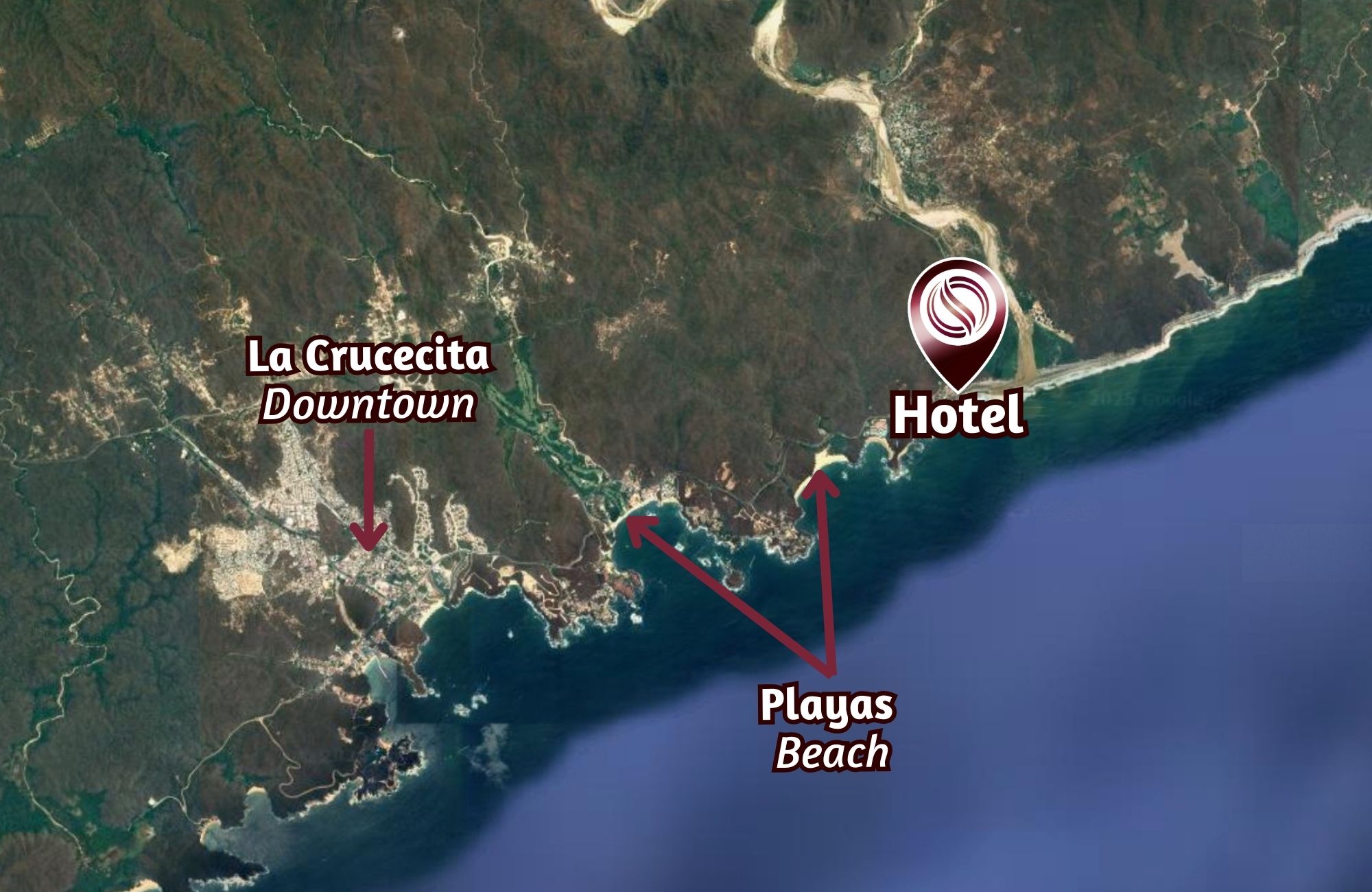 Hotel boutique a pie de playa, con vista al mar, local comercial en planta baja, en venta, La Bocana