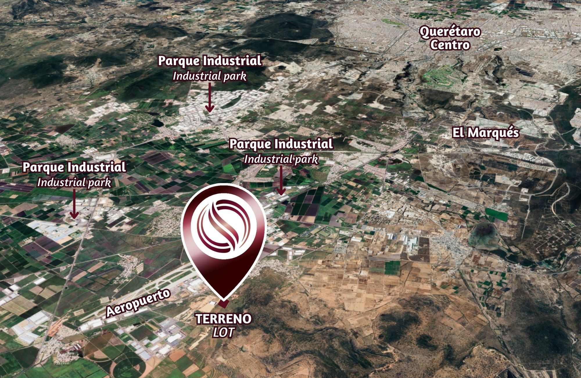 5.8 Hect&aacute;reas uso de suelo Industrial, frente al Aeropuerto de Quer&eacute;taro