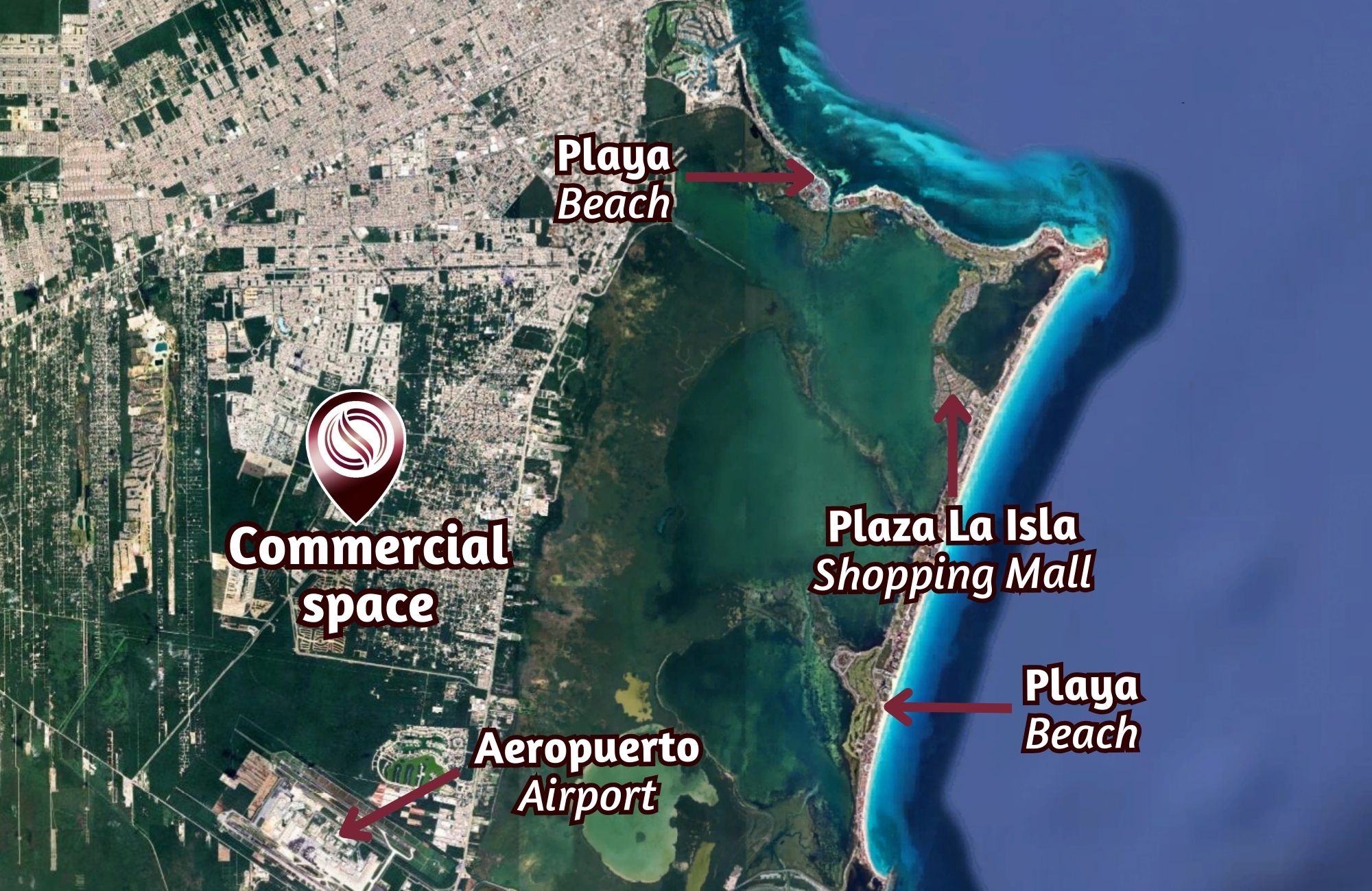 Local comercial dentro de un desarrollo, en venta, Huayac&aacute;n, Canc&uacute;n