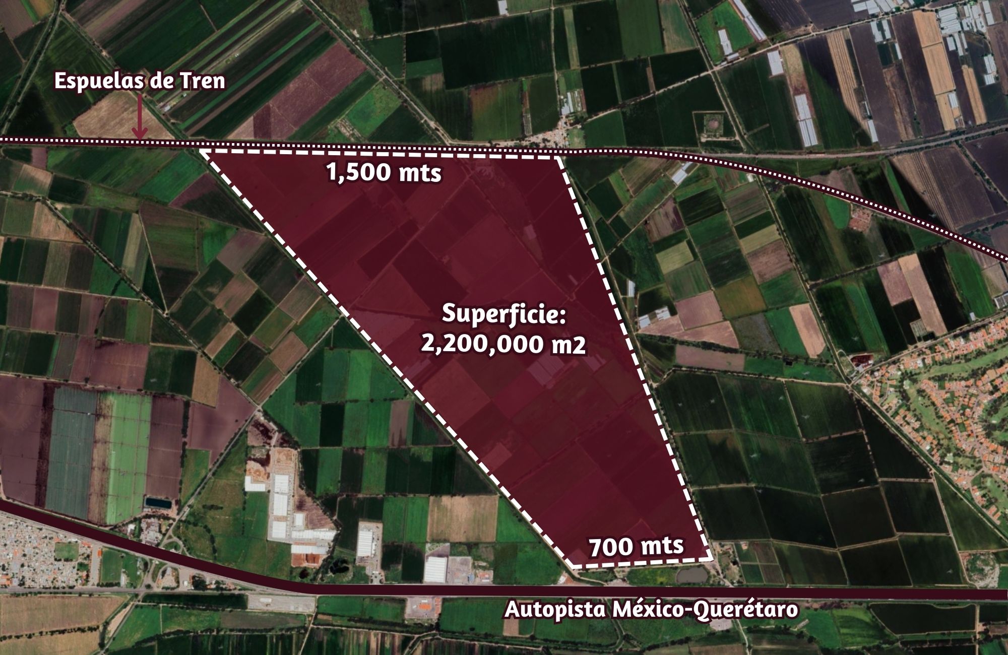 220 Hect&aacute;reas en venta en Pedro Escobedo, Quer&eacute;taro.