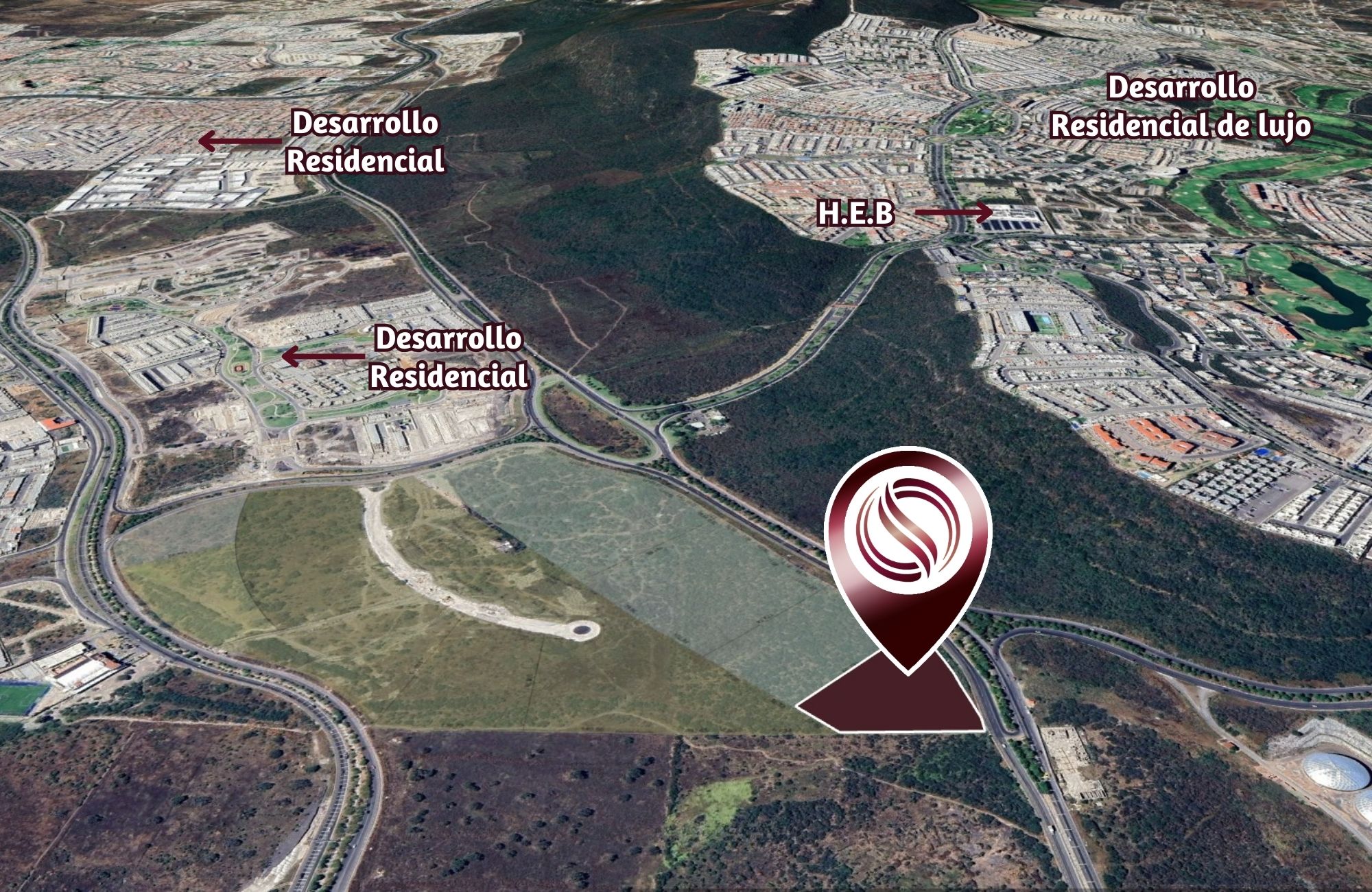 Lote comercial en comunidad de lujo, en venta, El Marqu&eacute;s, Quer&eacute;taro.