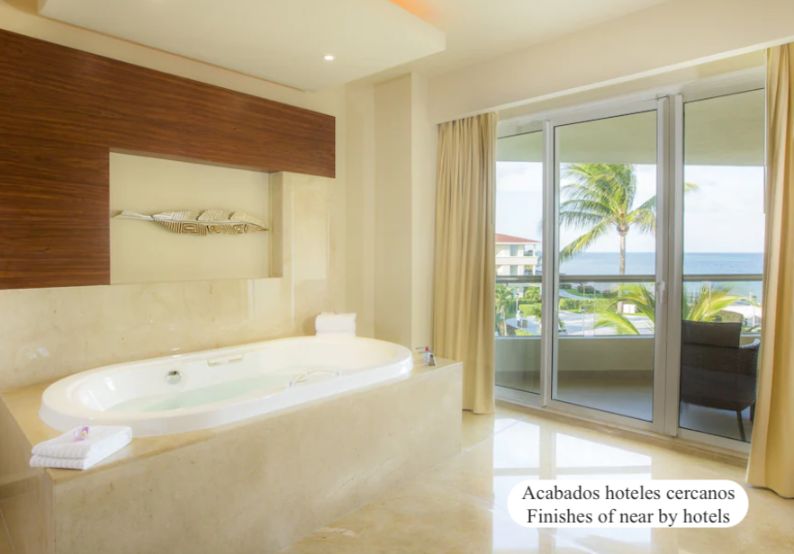 Terreno hotelero con 605 metros de playa, en venta, Puerto Morelos.