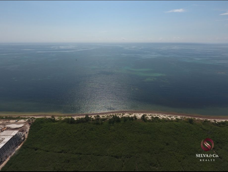 Terreno hotelero con 605 metros de playa, en venta, Puerto Morelos.