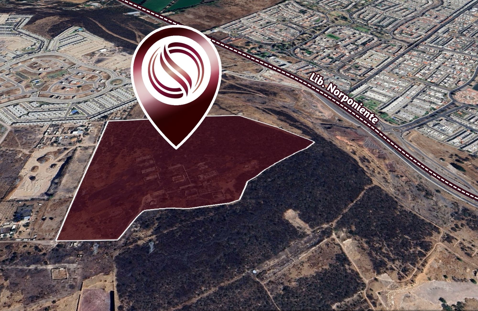 Macrolote Industrial cerca de Obrajuelo, lim&iacute;trofe Quer&eacute;taro, Guanajuato