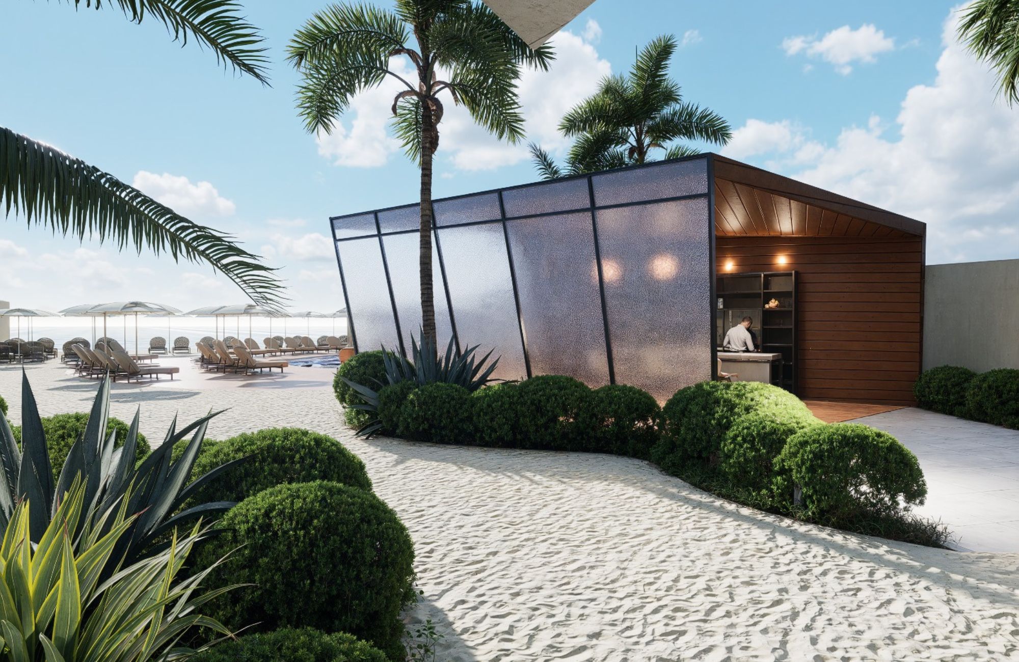 Beachfront lot with beach club, high-density mixed-use zoning for sale, Mahahual