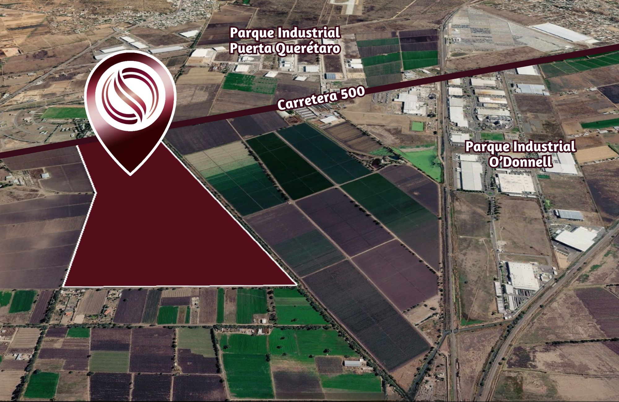 Terreno con uso de suelo Industrial, cerca del Aeropuerto de Quer&eacute;taro, en venta