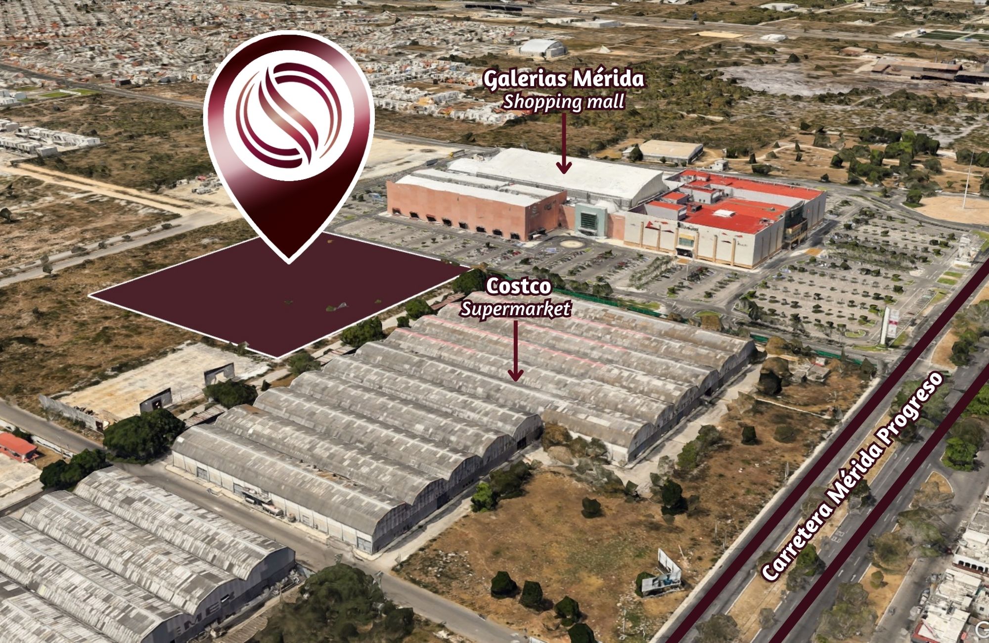 Terreno mixto junto a Costco y Galer&iacute;as M&eacute;rida, en venta, Zona Industrial