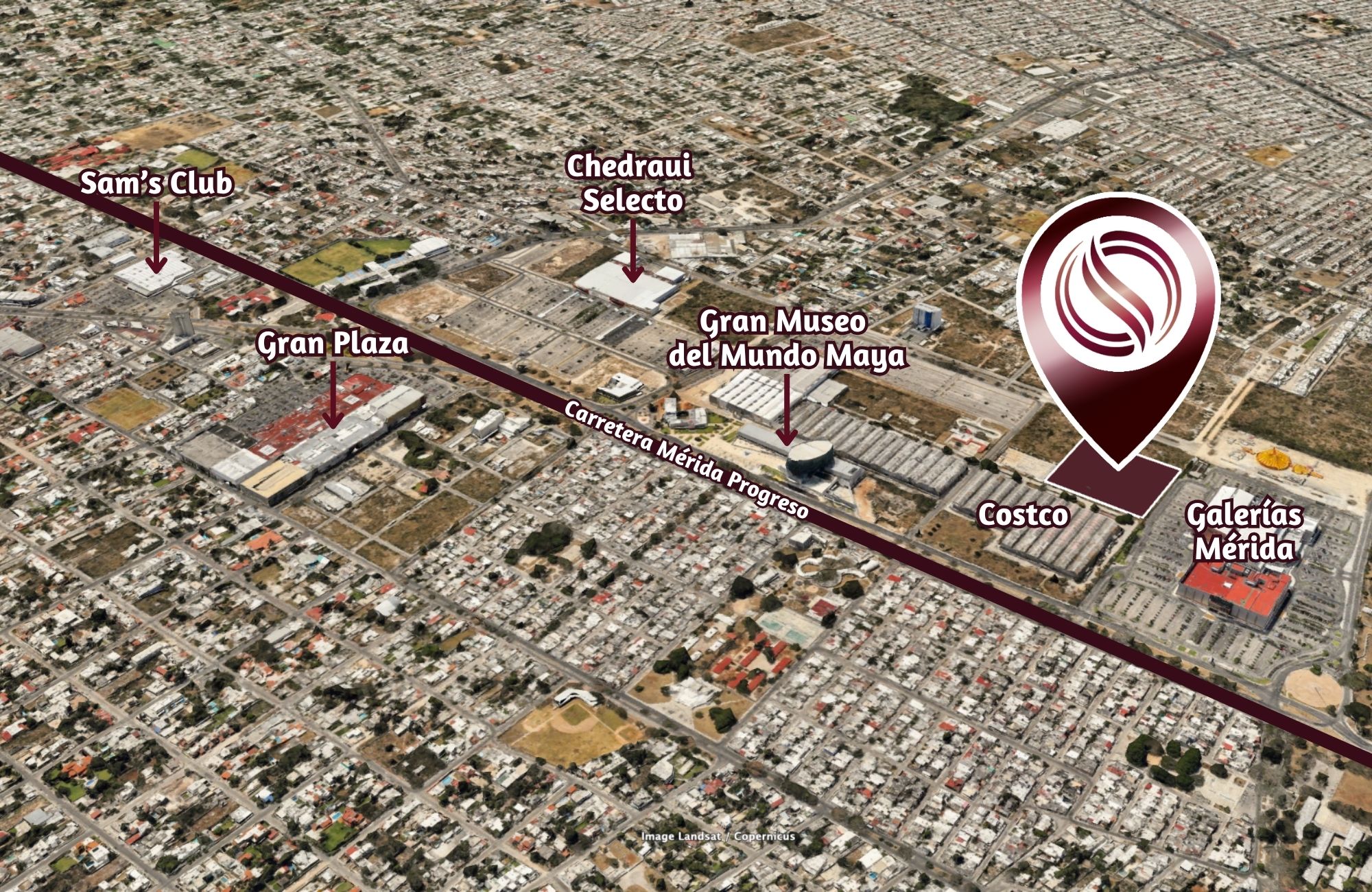 Terreno mixto junto a Costco y Galer&iacute;as M&eacute;rida, en venta, Zona Industrial