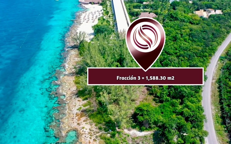 Lote comercial de 1,588.30 m2&nbsp; frente al mar, en venta