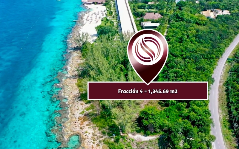 Lote comercial 1,345.69 m2 de topograf&iacute;a regular, frente al mar, en venta