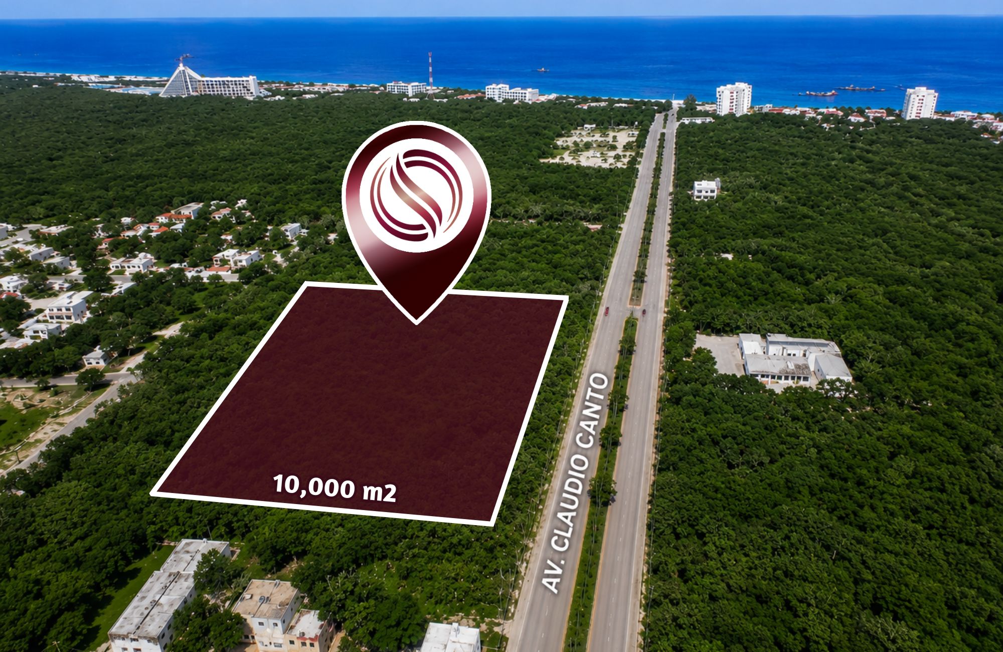 Lote mixto de 10,000 m2 a 800 metros de Puerta Maya, en venta