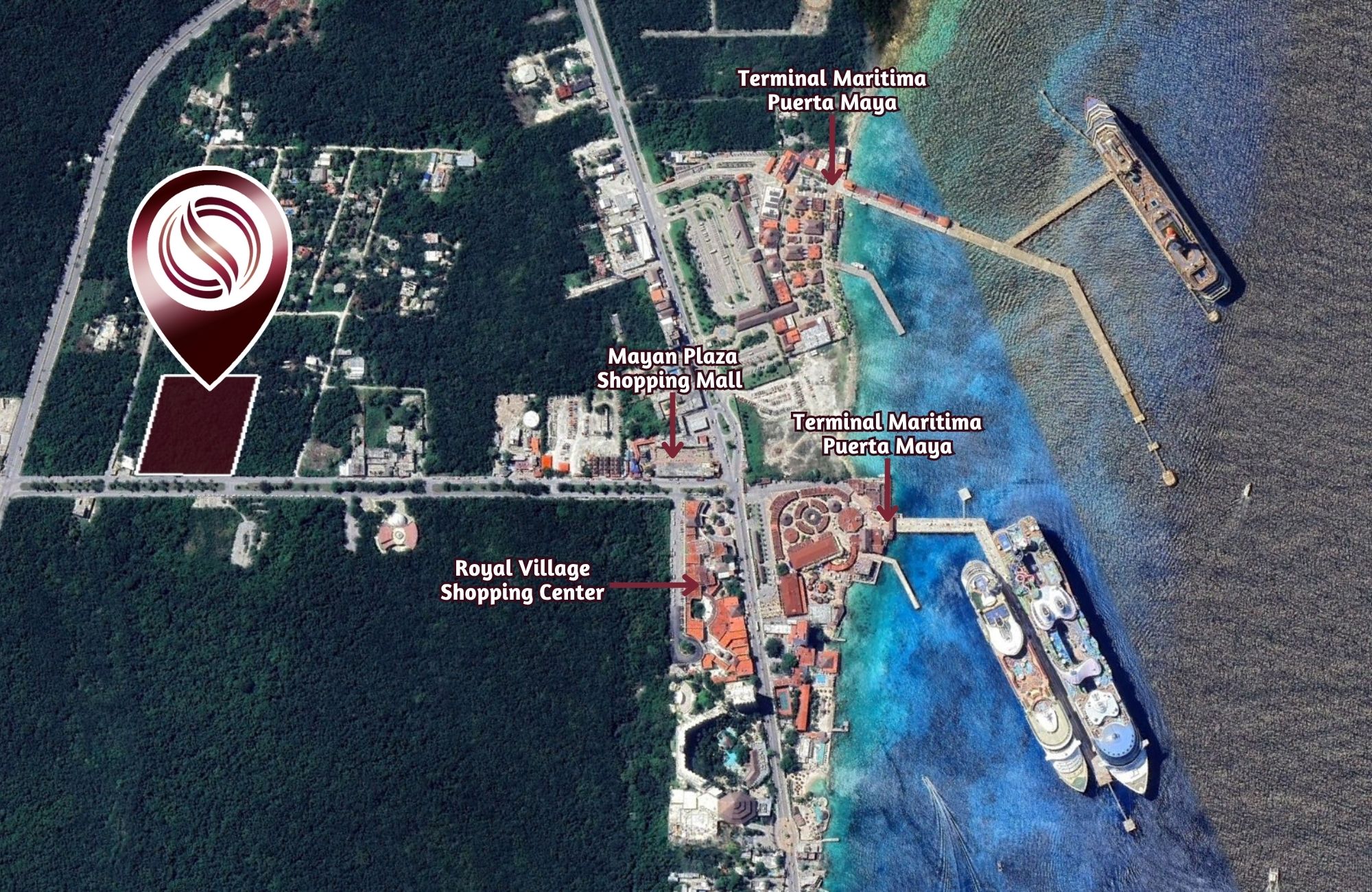 Lote mixto de 10,000 m2 a 800 metros de Puerta Maya, en venta