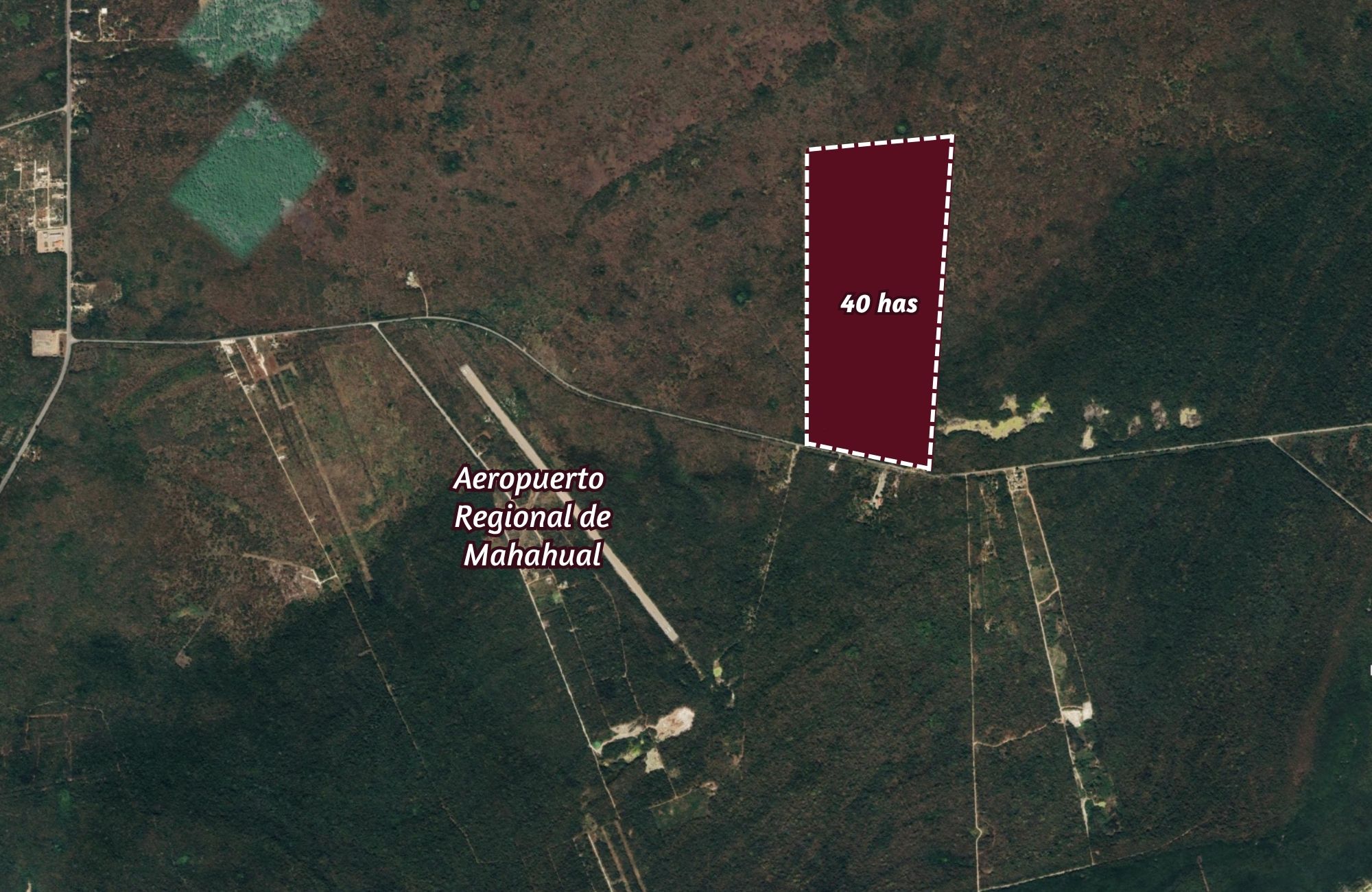 40 Hect&aacute;reas en venta, cerca del Aeropuerto Regional de Mahahual
