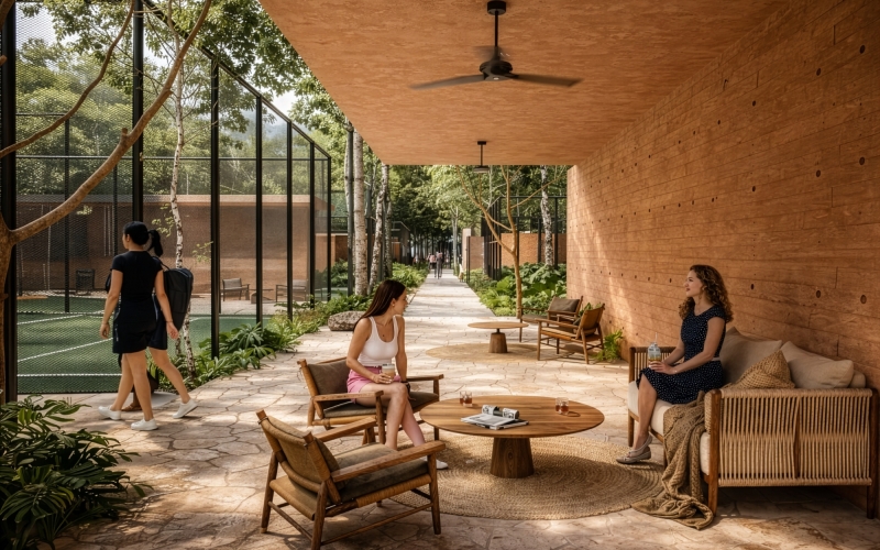 Terreno multifamiliar mixto en venta con albercas, cenote y &aacute;reas verdes
