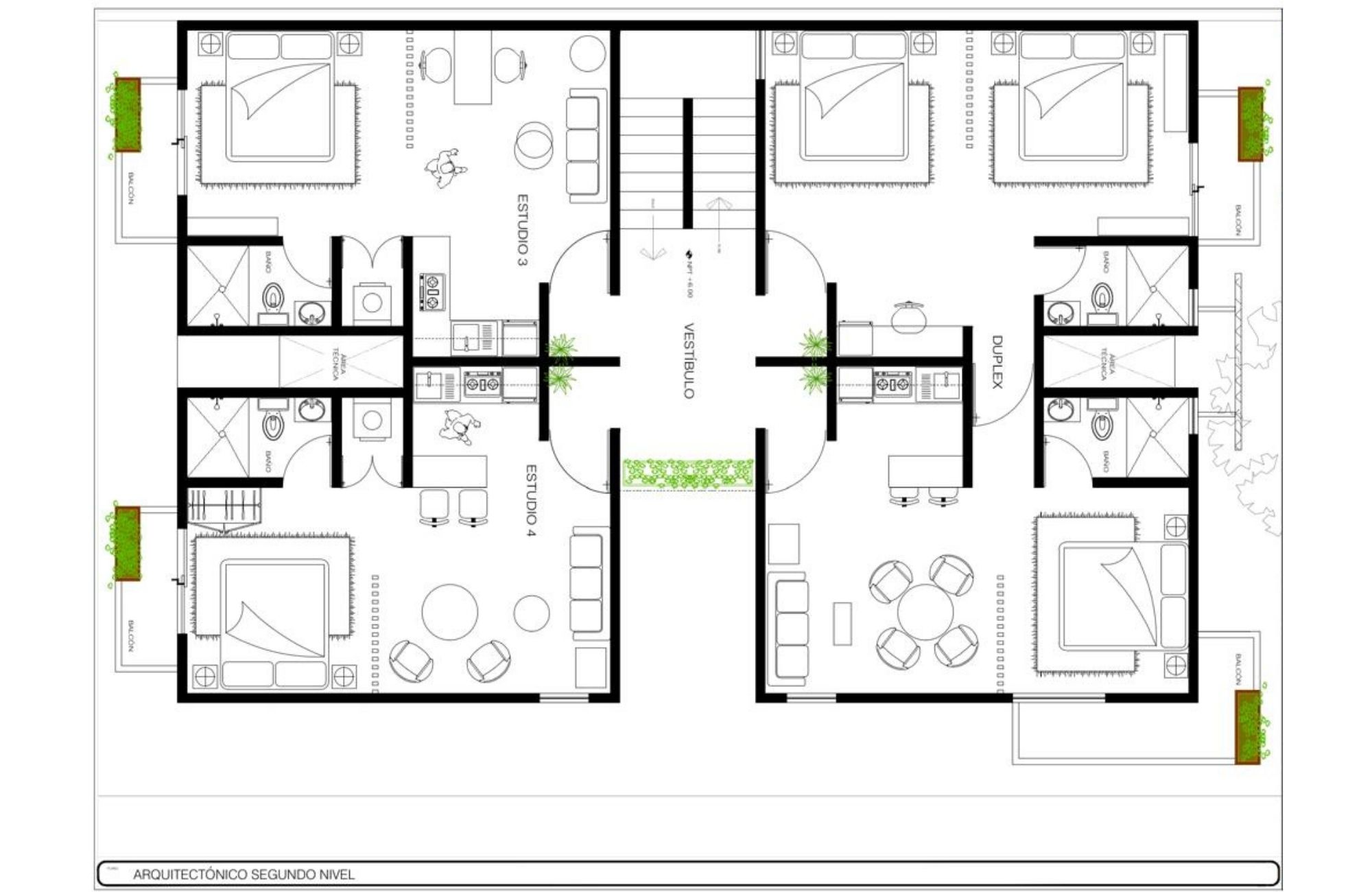Edificio 12 estudios de 45 m2 cada uno, en obra gris, en venta