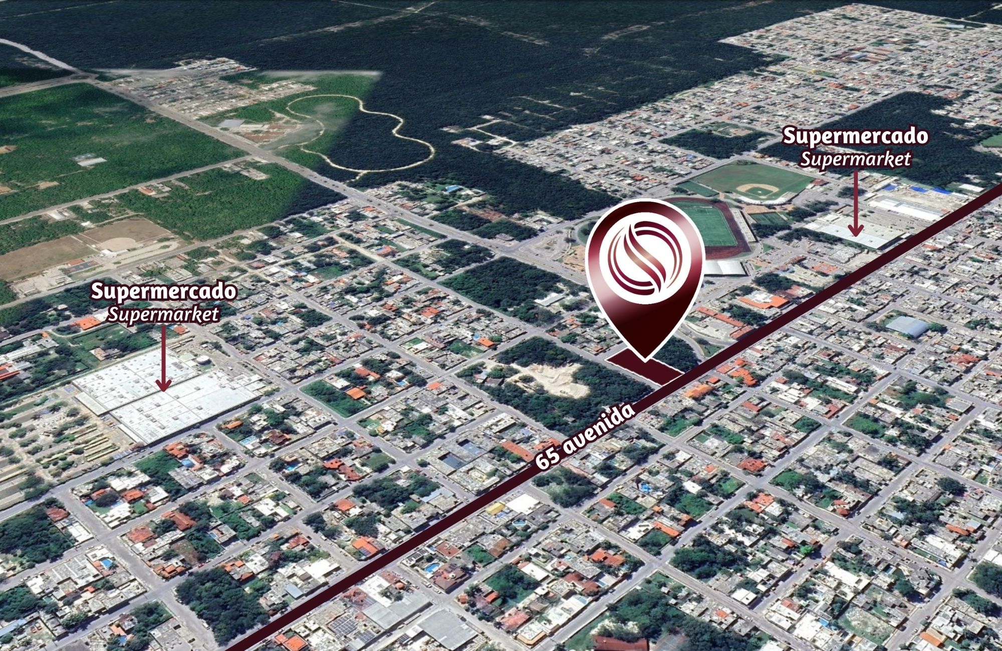 Macrolote de 2,104 m2 de uso mixto sobre Avenida 65, en venta