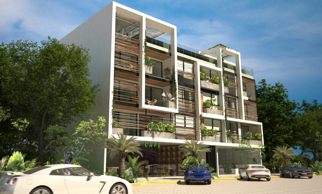 Local comercial doble altura en  venta en Aldea Zama Tulum