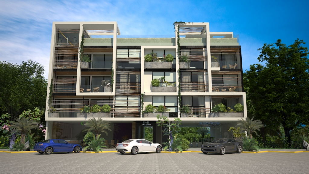 Local comercial doble altura en  venta en Aldea Zama Tulum