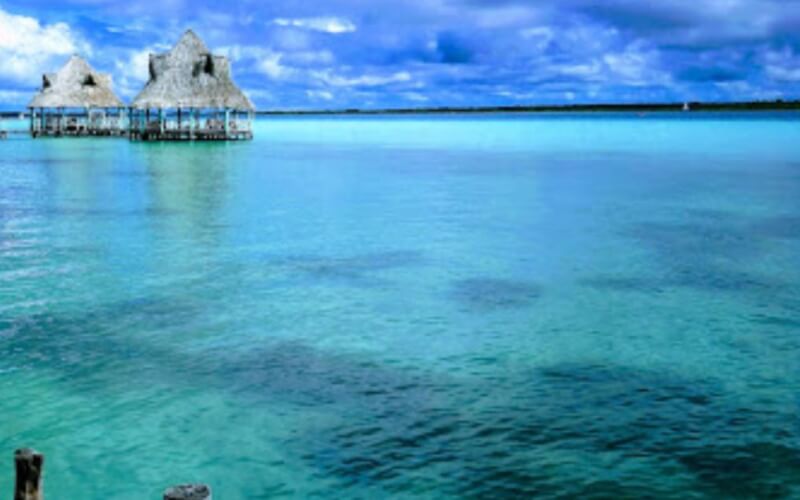 Lagoon front Hectares for sale in Bacalar, 8 rooms per hectare, for sale.
