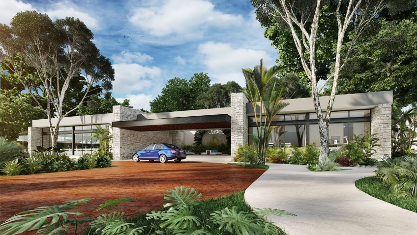 Macrolot-multifamily land permit: 23 units in luxury gated community, w/amenities Playa del Carmen